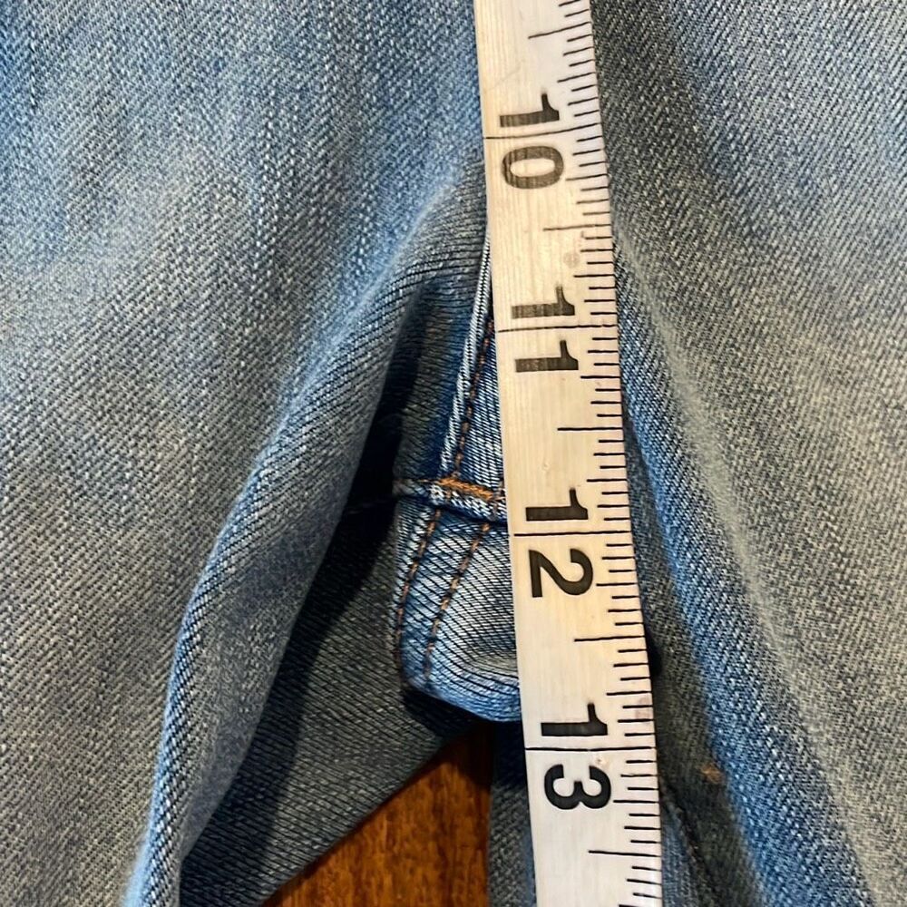 Express super high rise skinny seam front raw hem jeans 4 - Picture 5 of 12